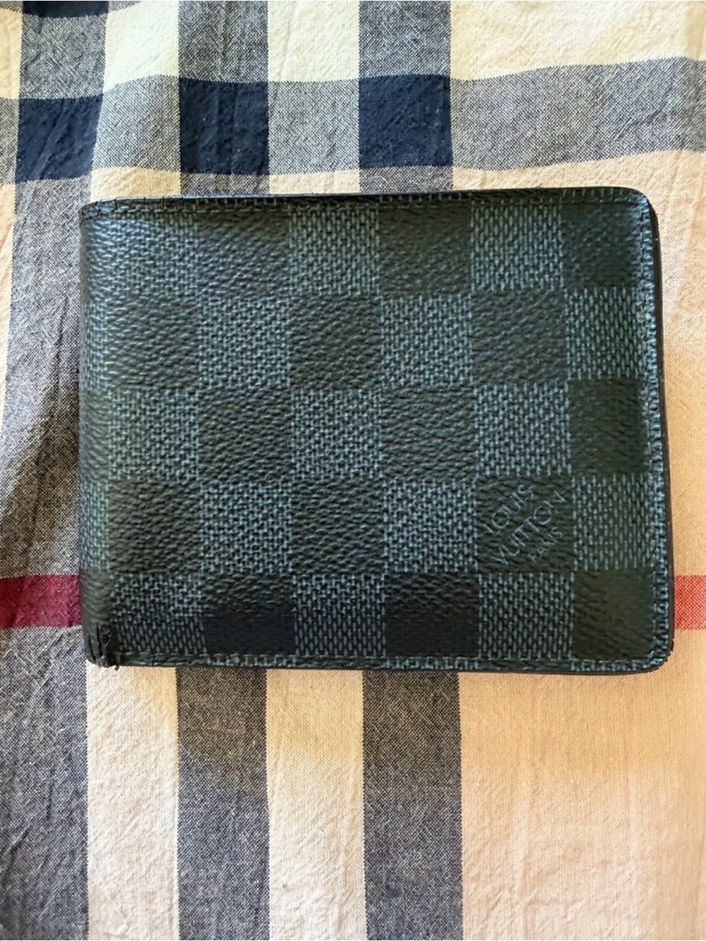 Louis Vuitton Damier Graphite Checker Men’s Wallet - Black/Grey